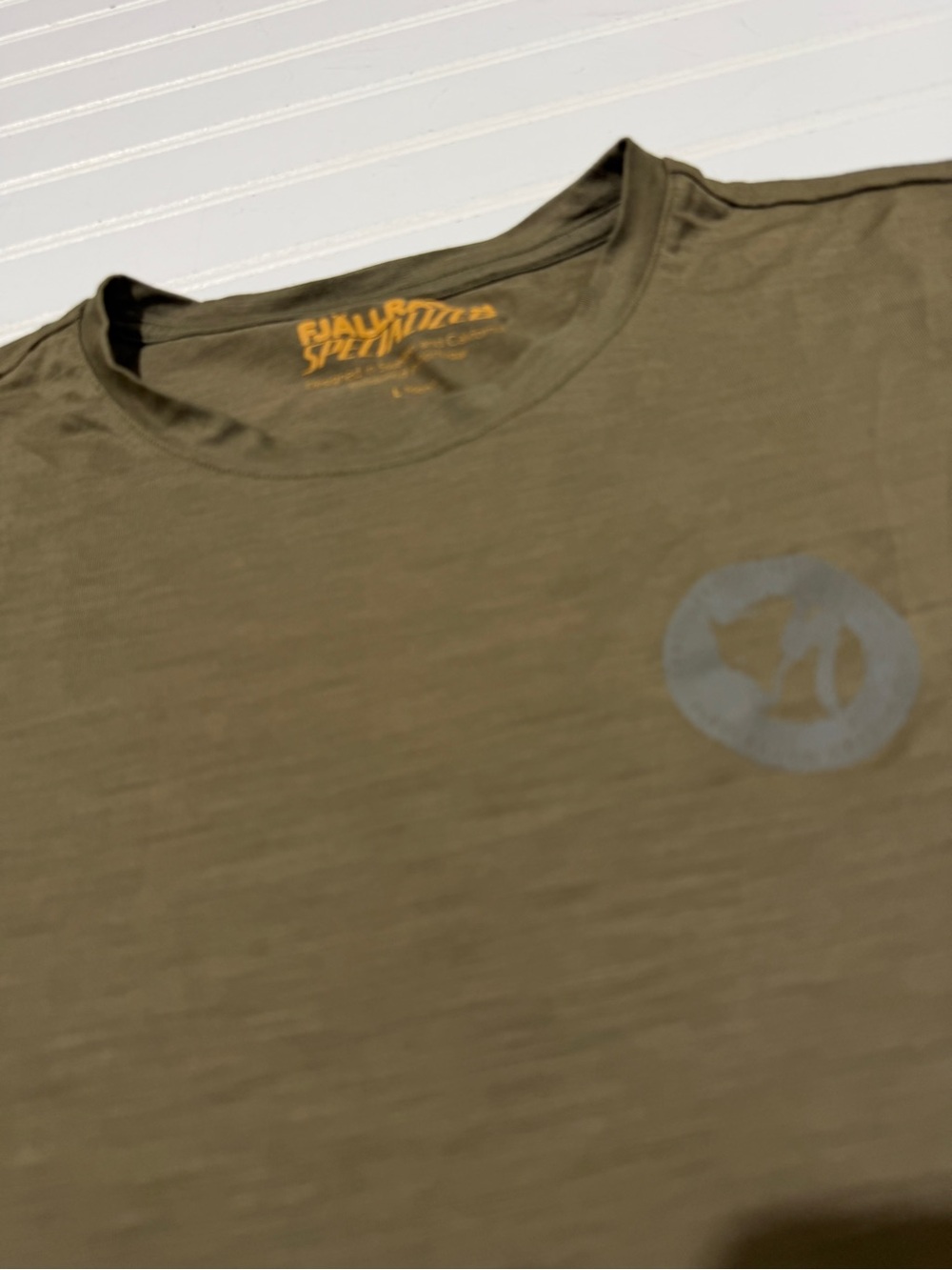 Specialized x Fjällräven Exchange Wool Cycling Tee - Men's Large - Olive Green - Picture 4 of 8
